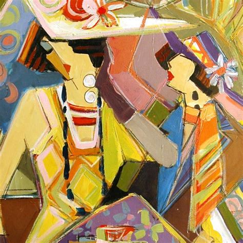 Isaac Maimon Signed Enjoying The Moments 32x24 Original Acrylic