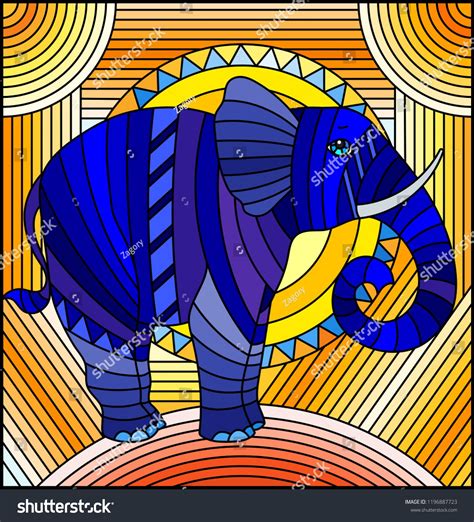 Best 6+ abstract pictures hd download free images on unsplash. Illustration in stained glass style elephant abstract blue ...