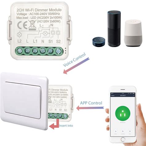Tuya Smart Wifi Dimmer Switch 12 Modulo Gang Con Zero Fire Timing