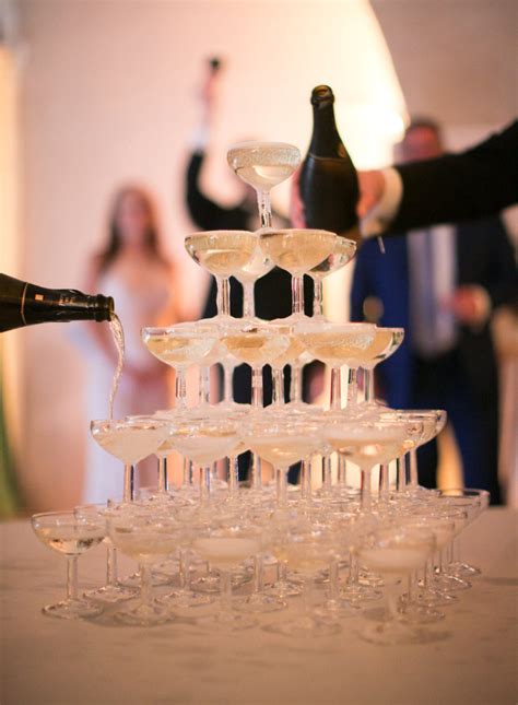 Wedding Champagne Tower Fête In France Wedding Planner In France