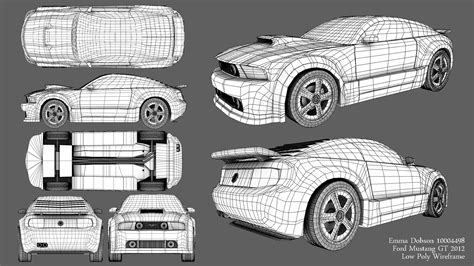 No matter the application, the concept of 3d modeling is always the same. CGTalk | Mustang GT 2012 3D Model (first post)