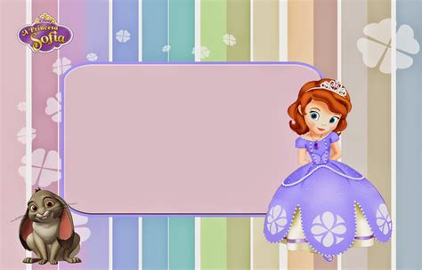 Princesa sofia png youtube banner template png polaroid template png. Sofia the First Free Printable Invitations or Photo Frames. | Oh My Fiesta! in english