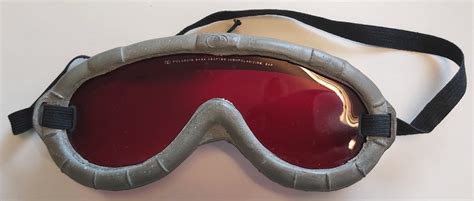tanker goggles grey rubber polaroid fantastic condition wwii usa global war museum i