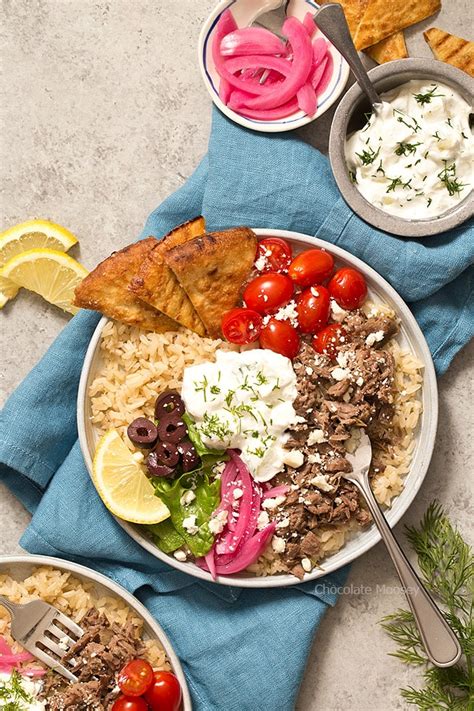 Slow Cooker Gyro Rice Bowls Homemade In The Kitchen