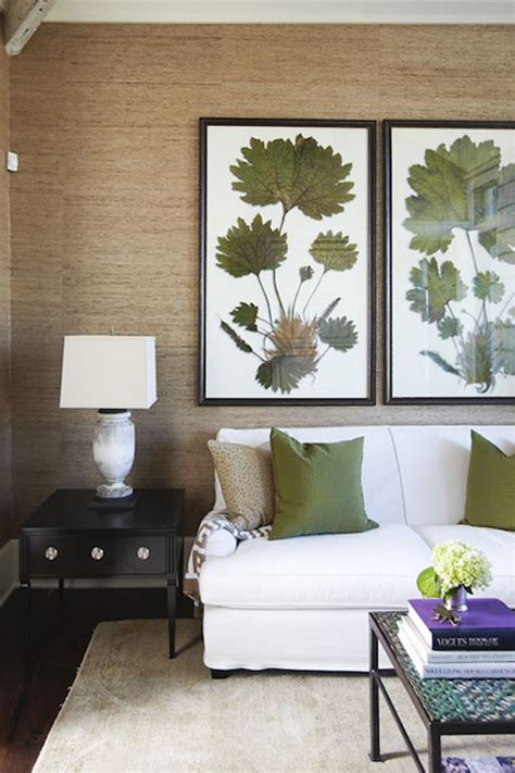 Grasscloth Wallpapers Living Room Green Living Room Decor Room Design