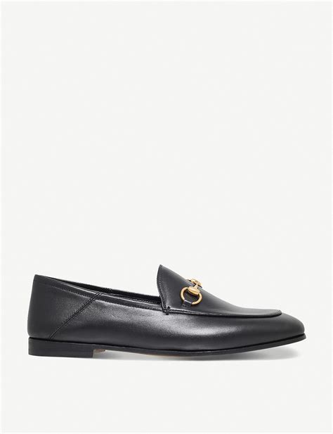 Gucci Brixton Leather Moccasins In Black Save 12 Lyst