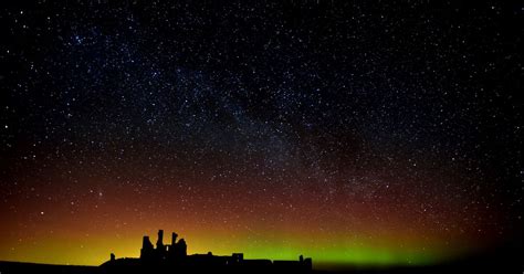 Northern Lights Northumberland Lit Up By Stunning Aurora Borealis