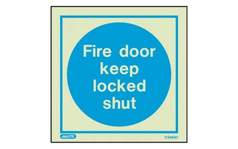 Fire Door Keep Locked Shut Sign 150mm X 150mm £811 Trade Fire Safety