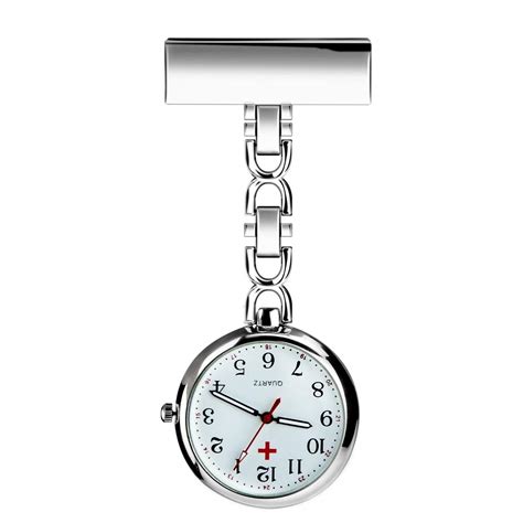 Bestfire Nurse Lapel Pin Watch Clip On Hanging Medical Pocket Watch Men Women Quartz Hanging