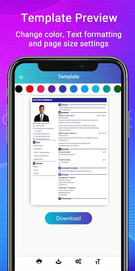 Free resume builder app will help you to create professional resume & curriculum vitae (cv) for job application in few minutes. Resume Builder App Free CV maker CV templates 2020 for ...