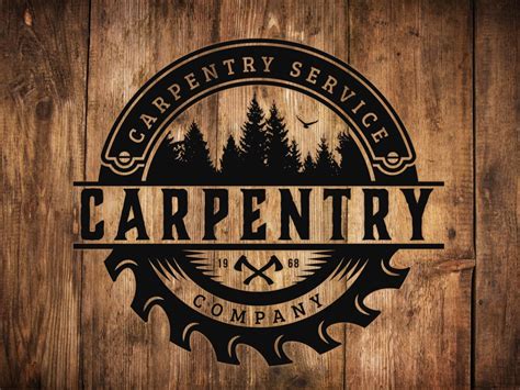 Logo Design Woodwork and carpentry logo Custom Logo | Etsy