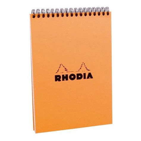 buy rhodia wirebound pad 8 25x11 75 orange lined