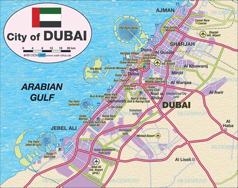 Map Of Dubai United Arab Emirates Uae Dubai Tourist Map Dubai Map