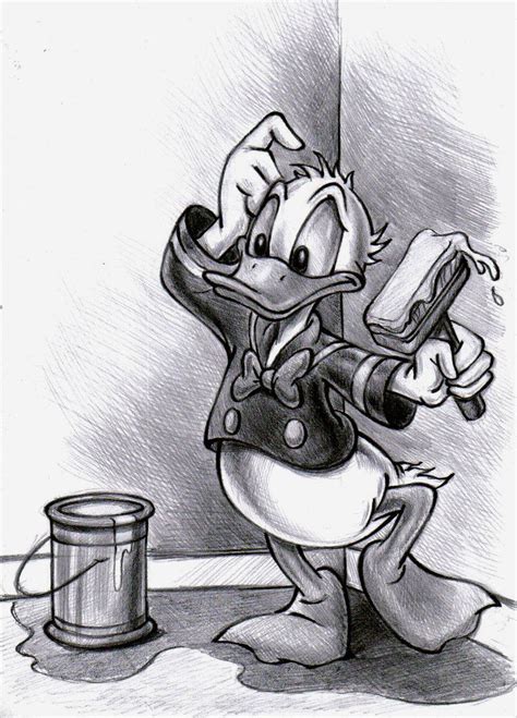 Donald Duck By Zdrer Deviantart Com On Deviantart Kresby Disney Kresby Malov N
