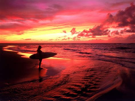Surf Sunset Wallpaper