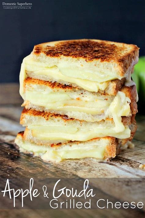 Apple Gouda Grilled Cheese Gourmet Grilled Cheese Recipes