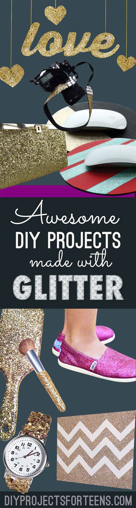 34 Sparkly Glittery Diy Crafts Youll Love