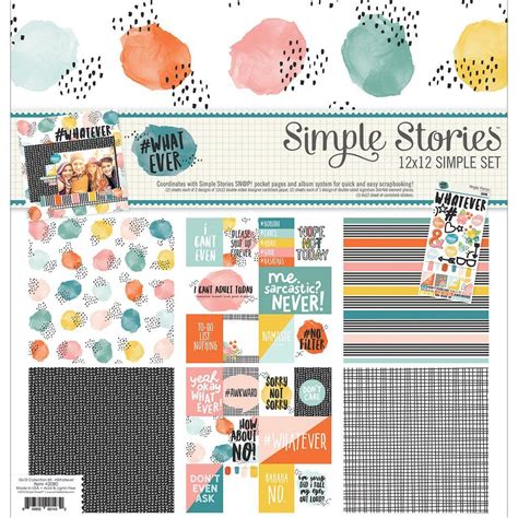 Simple Stories Simple Sets #whatever Collection Kit 12
