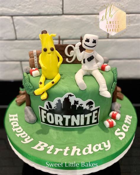 Sweet Little Bakes On Instagram Hello Peely And Marshmello Fortnite