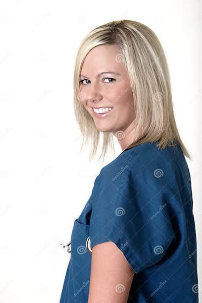 Pretty Nurse With Friendly Expression Stock Image Image Of Career