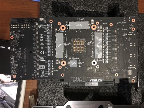 Thermal Pad Sizes On Asus Tuf Gaming Geforce Rtx Oc Edition