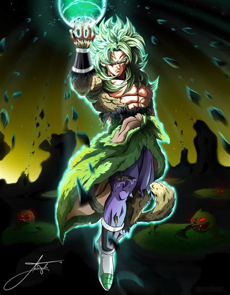 Ssj4 Broly An Art Print By Falco Art Inprnt