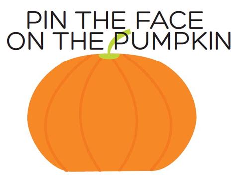 Pin The Face On The Pumpkin Game And Free Printable Tatertots And