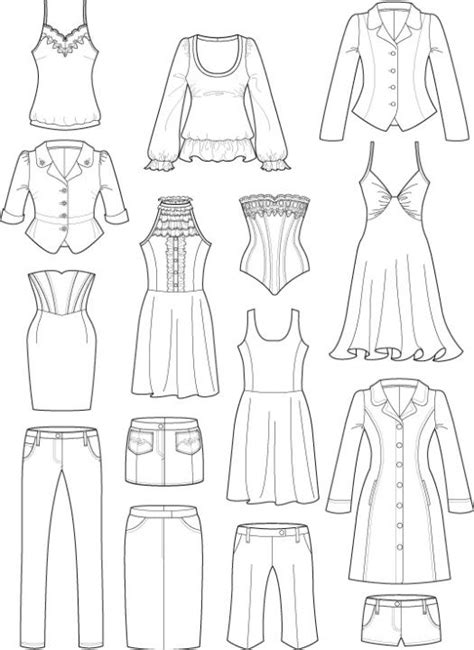 Template For Clothing Design Printable Word Searches
