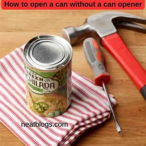 How To Open A Can Without A Can Opener4 Easy And Simple Steps