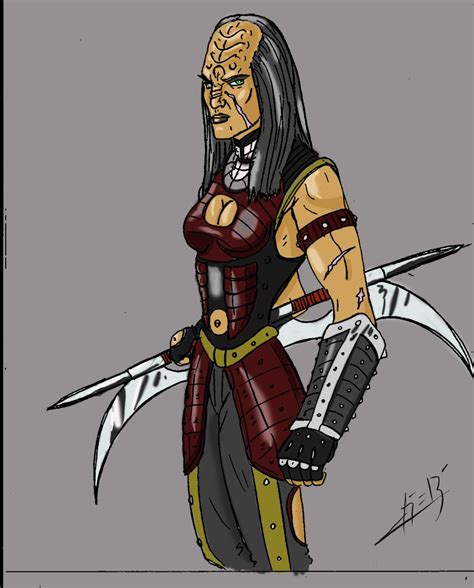 Klingon Female Warrior By Jeremia Cline Klingon Empire Star Trek