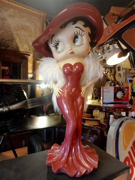 Large Betty Boop Collectible Figurine Madame Betty Red 3ft Tall Ebay