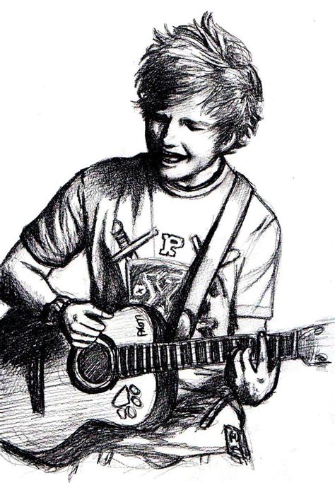 ed sheeran karakalem - Google'da Ara Ed Sheeran, Dark Art Drawings