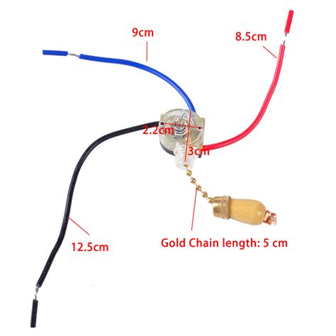 Wiring a ceiling fan when you have a red wire and blue wire? 3 Wires Ceiling Fan Wall Light Lamp Replacement Pull Chain ...