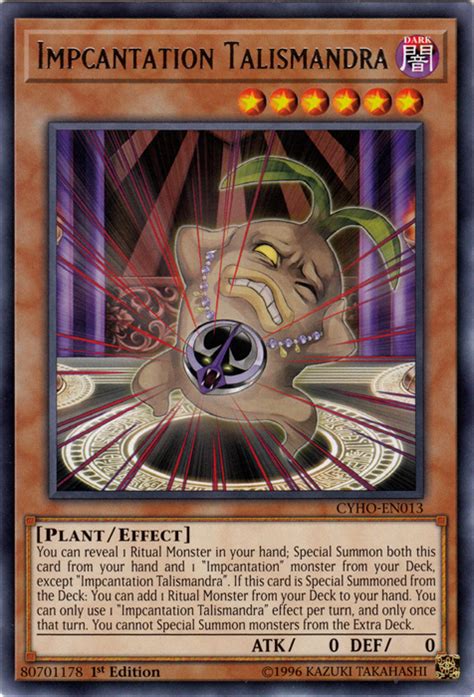 My demise ritual yugioh deck profile for september 2018. Impcantation Talismandra | Yu-Gi-Oh! Wiki | Fandom
