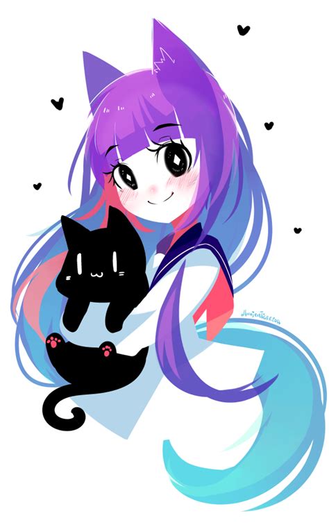 Anime Cute Kawaii Galaxy Cat Klicksehatclub