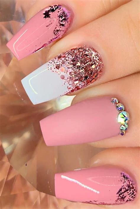 Daily Charm Over 50 Designs For Perfect Pink Nails In 2022 Pink Nail