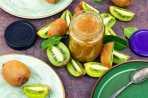 Premium Photo Homemade Kiwi Jam Preserve