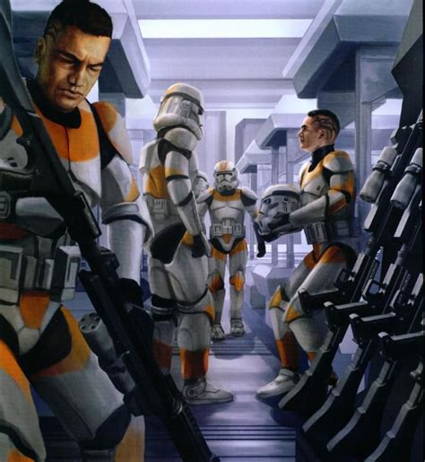 Clone Troopers Of The 212th Attack Battalion In Their Barracks Star
