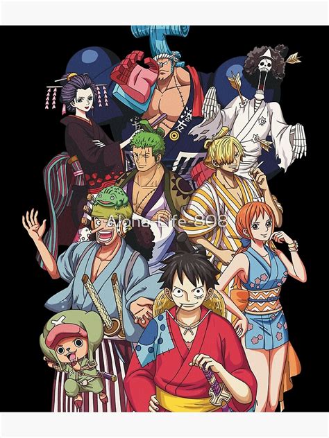 Straw Hat Crew Land Of Wano Gear Metal Print For Sale By Aloha Life Redbubble