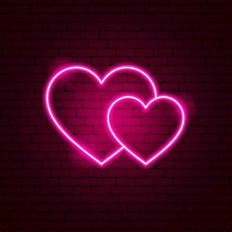 Couple Love Hearts Led Neon Sign Neon Signs Neon Wallpaper Led Neon