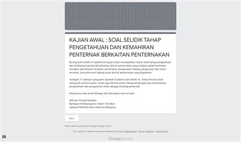SOAL SELIDIK TAHAP PENGETAHUAN DAN KEMAHIRAN PENTERNAK BERKAITAN