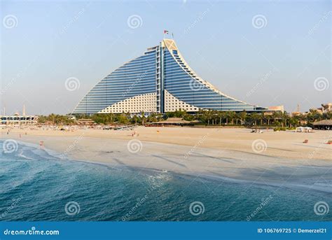 Hotel Da Praia De Jumeirah Dubai Uae Imagem Editorial Imagem De