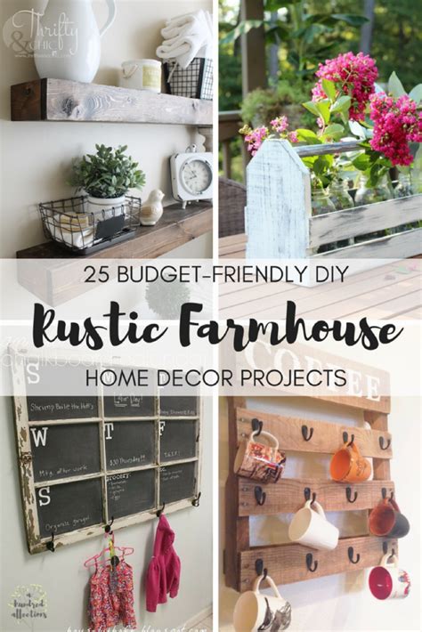 25 Budget Friendly Diy Rustic Farmhouse Home Decor
