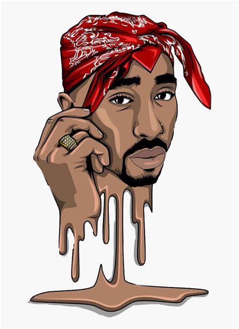 Rapper Vector Tupac Shakur Vector Tupac Animated Transparent Png