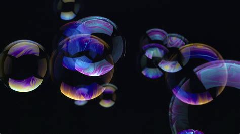 Blue And Purple Bubbles Abstract Hd Purple Wallpapers Hd