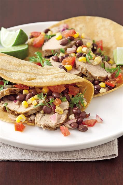 This link is to an external site that may or may not meet accessibility guidelines. Grilled Pork Tenderloin Tacos with Corn and Black Bean Salsa | Recipe (With images) | Pork ...