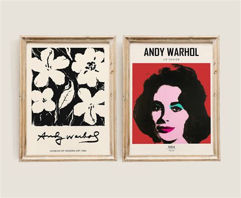 Andy Warhol Print Set Of 9 Andy Warhol Poster Gallery Wall Etsy