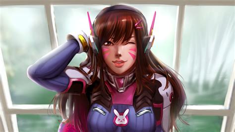dva overwatch art new hd games 4k wallpapers images backgrounds photos and pictures