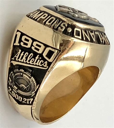 Lot Detail Oakland Athletics 1990 American League Championship Ring