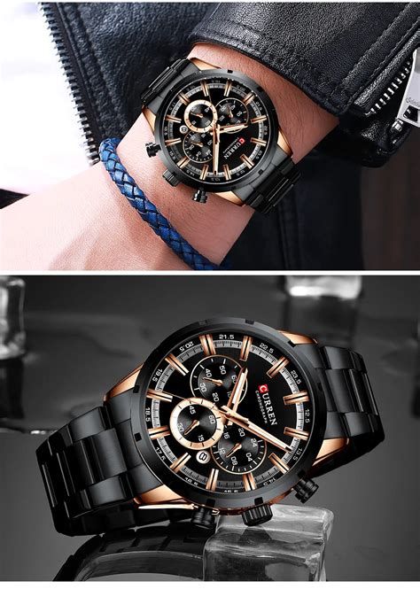 Curren Men Watch Top Brand Luxury Sports Quartz Mens Watches Full Steel